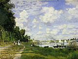 Argenteuil Paintings - The Basin at Argenteuil by Claude Monet